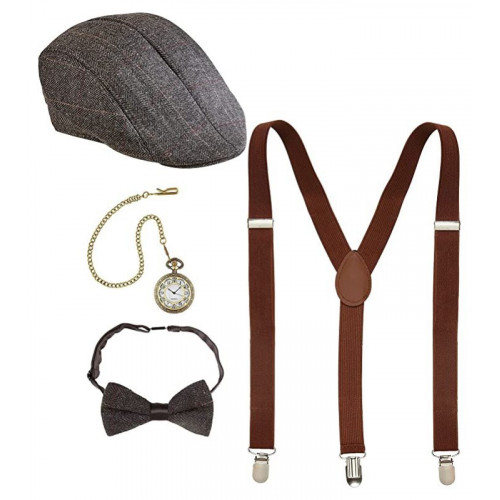 MODA ANNI 20 RUGGENTI (coppola, bretelle,...