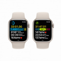 Apple Watch Series 8 GPS + Cellular 41mm Cassa in Alluminio color Galassia con Cinturino Sport Band Galassia - Regular
