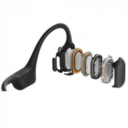 SHOKZ OpenRun Pro - Cuffie a Conduzione Ossea Wireless, Black