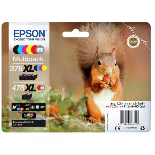 Epson Squirrel Multipack 6-colours 378XL /...