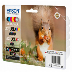 Epson Squirrel Multipack 6-colours 378XL / 478XL Claria Photo HD Ink