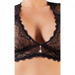 Cottelli Curves Lace Set B - Completino, Intimo, Pizzo, Seducente, Nero, Taglia 3XL