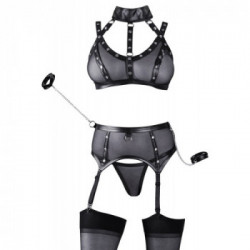 Cottelli Bondage Suspender 3 - Completino, Intimo, Bondage, Nero, Taglia M