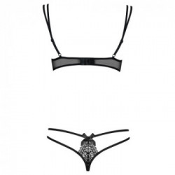 Obsessive Intensa - Completino, Intimo, Nero, Pizzo, Taglia S-M