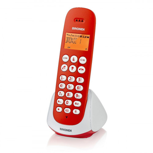 Brondi Adara Telefono DECT Rosso, Bianco...