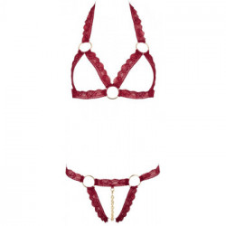 Cottelli Lingerie Open Set - Completino, Intimo, Aperto, Rosso, Taglia S-M
