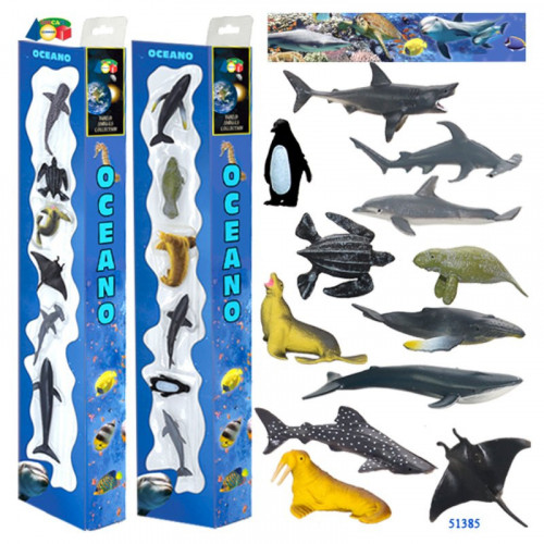 CONF.VETR.C/6 ANIMALI MARINI OCEANO ASS