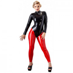 Late X Ltx Leg R - Leggings, Lattice, Rossi, Taglia M