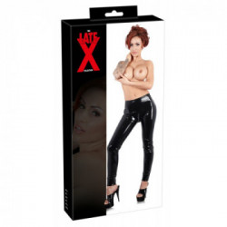 Late X Ltx Leg B - Leggings, Lattice, Neri, Taglia XL