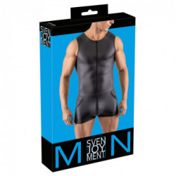 Svenjoyment Men's Playsuit - Tuta, Intima, Uomo, Nero, Taglia XL