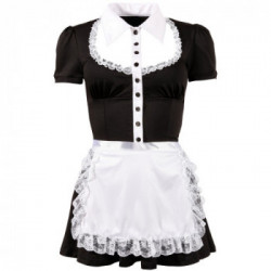 Cottelli Costumes Maid - Costume da Domestica, Intrigante, Nero, Taglia L