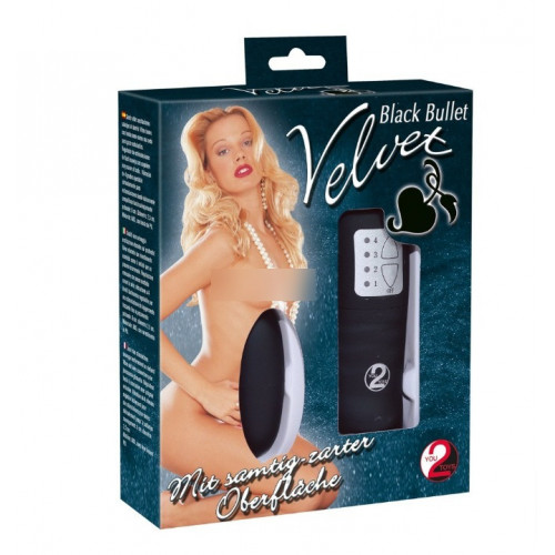 You2Toys Velvet Bullet Black - Vibratore a...