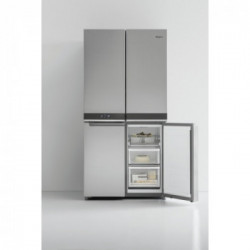 Whirlpool WQ9 B1L - Frigorifero Side-By-Side da Libera Installazione, 594 Litri, No Frost, Acciaio Inossidabile, Classe F (A+)