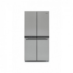 Whirlpool WQ9 B1L - Frigorifero Side-By-Side da Libera Installazione, 594 Litri, No Frost, Acciaio Inossidabile, Classe F (A+)