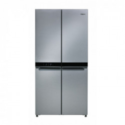Whirlpool WQ9 B1L - Frigorifero Side-By-Side da Libera Installazione, 594 Litri, No Frost, Acciaio Inossidabile, Classe F (A+)