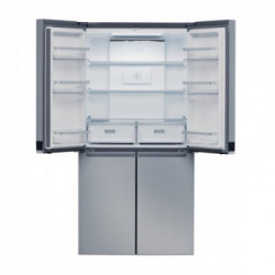 Whirlpool WQ9 B1L - Frigorifero Side-By-Side da Libera Installazione, 594 Litri, No Frost, Acciaio Inossidabile, Classe F (A+)