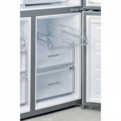 Whirlpool WQ9 B1L - Frigorifero Side-By-Side da Libera Installazione, 594 Litri, No Frost, Acciaio Inossidabile, Classe F (A+)