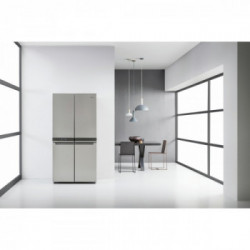 Whirlpool WQ9 B1L - Frigorifero Side-By-Side da Libera Installazione, 594 Litri, No Frost, Acciaio Inossidabile, Classe F (A+)