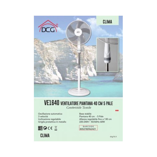 DCG VENTIL.PIANT VE1640 40 CM 5 PALE 3...