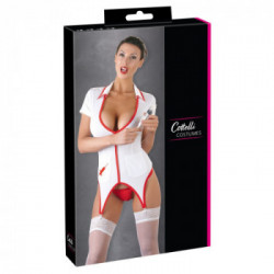 Cottelli Costumes Nurse - Costume da Infermiera, Intrigante, Aderente, Bianco, Taglia S