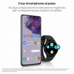 Samsung Galaxy Watch4 Classic Smartwatch Ghiera Interattiva Acciaio Inossidabile 46mm Memoria 16GB Black