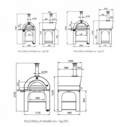 Clementi Forno Pulcinella Legna 60X60 Antracite