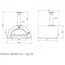 Clementi Forno Family Legna 80X60 Ramato