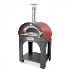 Clementi, Forno per Pizza, Pulcinella Gas 60X60 Tetto Rosso PULCGAS60ROSSO