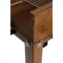 Clementi Barbecue a Legna Flipper Corten