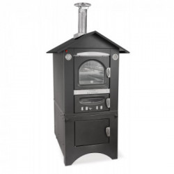 Clementi Forno a Legna Cottura Indiretta da Esterno Smart 45X100 Tetto Antracite