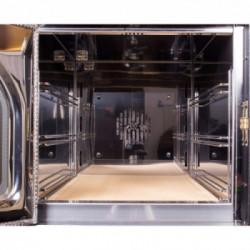 Clementi Forno a Legna Cottura Indiretta da Esterno Smart 45X100 Tetto Inox