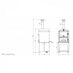 Clementi Forno a Legna Piccolo Gioiello 45X50