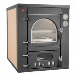 Clementi Forno a Legna Cottura Indiretta da Incasso Master Incasso 50X80 Antracite