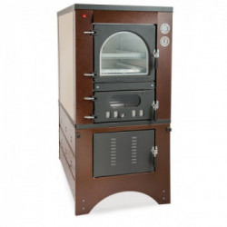 Clementi Forno a Legna Cottura Indiretta da Incasso Master Incasso 50X100 Ramato