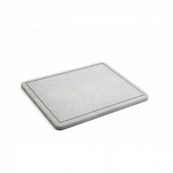 Clementi Piastra In Pietra Lavica 50x45x2 cm con Gocciolatoio