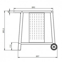 Clementi - Carrello Clementino, Inox