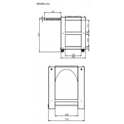 Clementi - Gold Forno a Gas, 60x60, Giallo