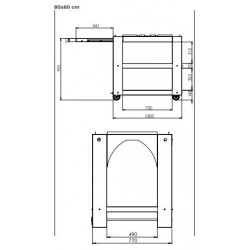 Clementi - Gold Forno a Gas, 80x60, Ramato