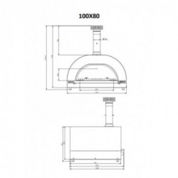 Clementi - Gold Forno a Gas, 100x80, Ramato