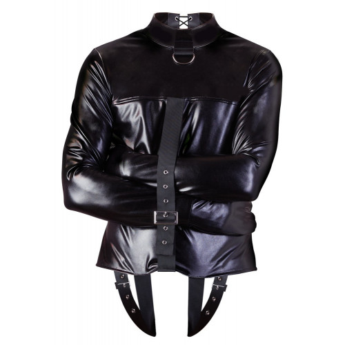 Fetish Collection Imit Leather Straitjacket -...