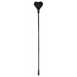 Bad Kitty Crop with Heart B - Frustino, Silicone, Nero, 44 cm