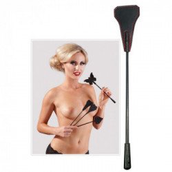 Bad Kitty Classic Mini Crop - Frustino, Nero , Similpelle, 25 cm