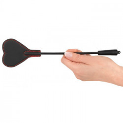 Bad Kitty Heart Mini Crop - Frustino, Nero, Similpelle, 25 cm