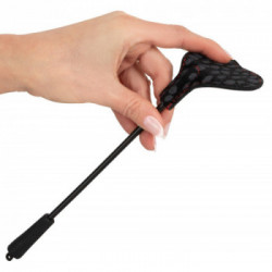 Bad Kitty Heart Mini Crop - Frustino, Nero, Similpelle, 25 cm