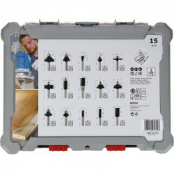 Bosch Professional 2607017471 - Set di Frese da 6mm, 15 Pezzi
