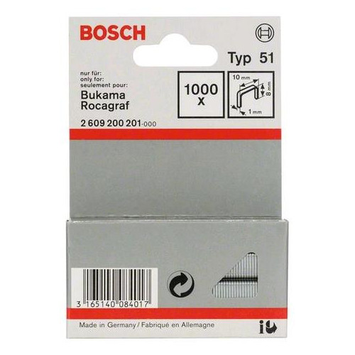 Bosch Graffetta a filo piatto Tipo 51 10x1x8mm,...