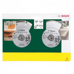 Bosch 2 Dischi Diamantati Piastrelle Ø 125 mm, 2pz Nella Confezione