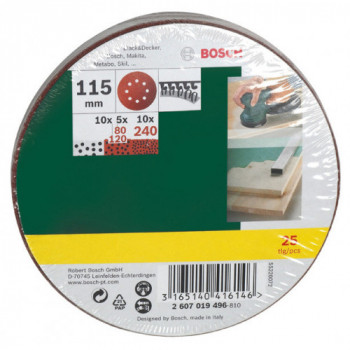 Bosch - 25 Fogli Abrasivi...