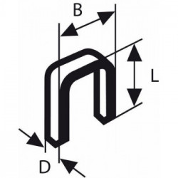 Bosch Graffe TK40 35G 1,2 mm, 35 mm, zincata