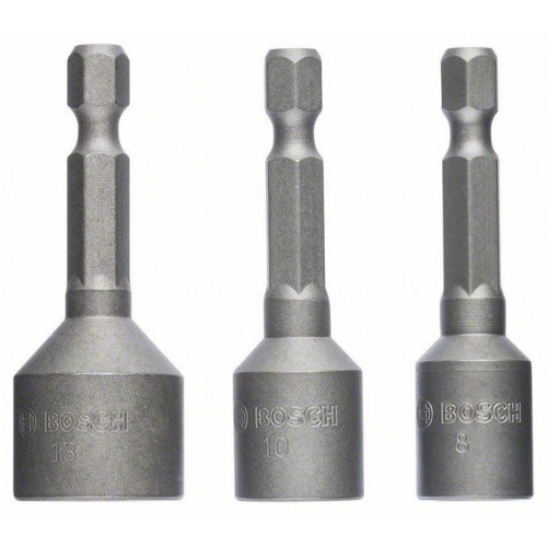 Bosch Confezione di bussole da 3 pz. 50 mm 8,...